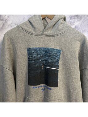 SZA SOS Tour 2023 Hoodie Mens Large L Gray Concert Merch TDE Album Cover Graphic